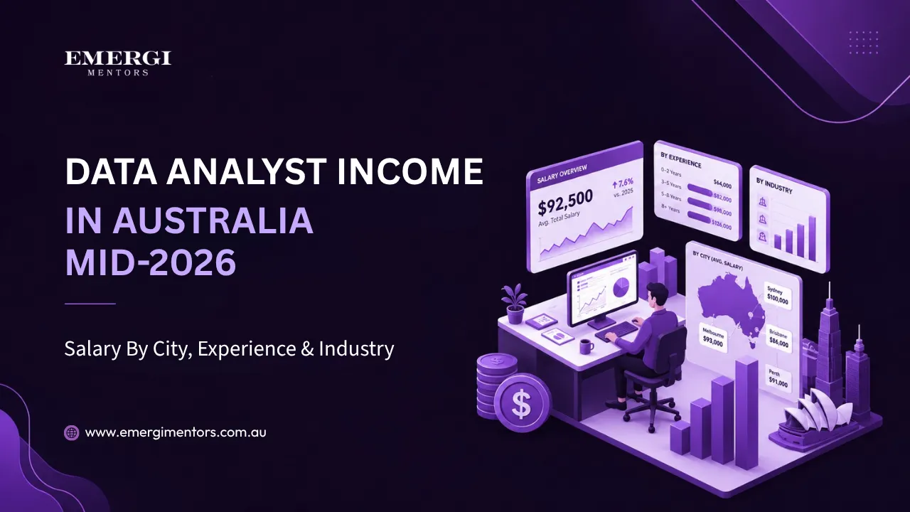 Data analyst income in Australia mid-2026 salary by city, experience and industry